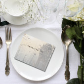 Dark Gothic Forest Bloemen QR Code Foto All In One Uitnodiging