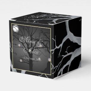 Dark Gothic Forest gepersonaliseerde bruiloft guns Bedankdoosjes