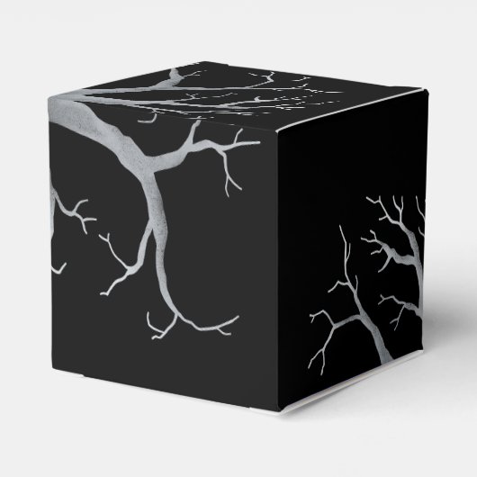 Dark Gothic Forest gepersonaliseerde bruiloft guns Bedankdoosjes (Achterkant)