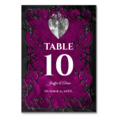 Dark Gothic Halloween Wedding Kaart (Achterkant)