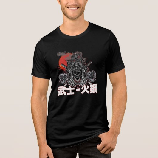 Dark Gothic & Japanese Mythology Apparel Tri-Blend Shirt (Voorkant)
