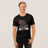 Dark Gothic & Japanese Mythology Apparel Tri-Blend Shirt (Voorkant volledig)