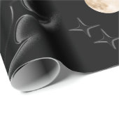 Dark Gothic Moon & Stars Wrapping Paper  Cadeaupapier (Rol Hoek)