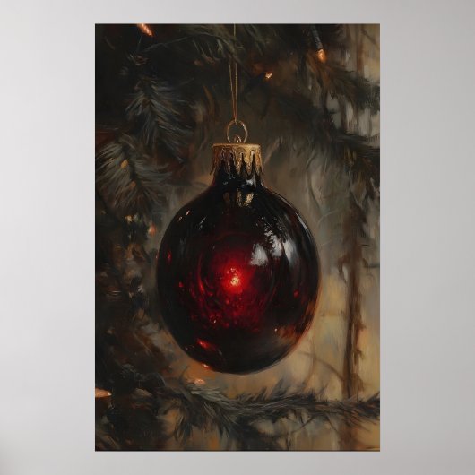 Dark Gothic Soul Ornament Gothic Christmas Tree Poster (Voorkant)