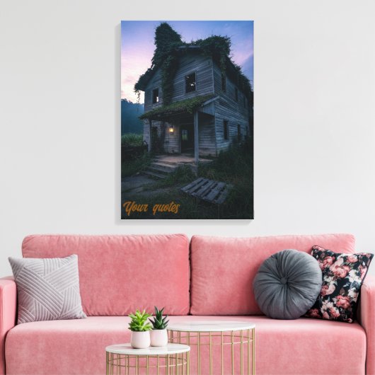 Dark Gothic Twilight Horror  Canvas Afdruk (Insitu (Woonkamer))