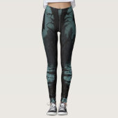 Dark Gothic Zombie Elegance Leggings (Voorkant)