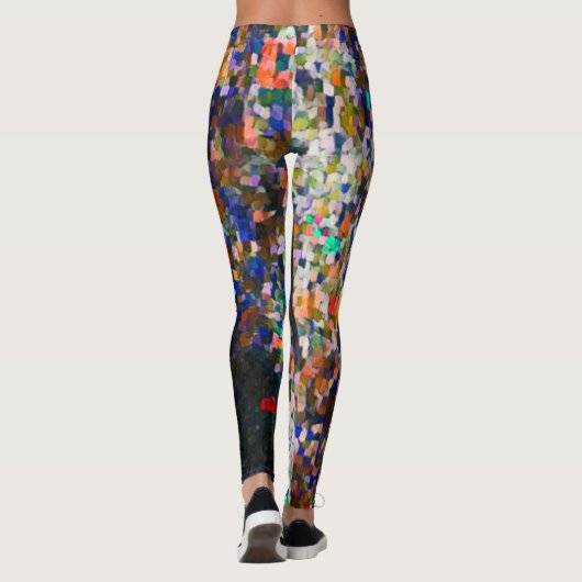 Dark Graffiti Paint Love Leggings (Achterkant)