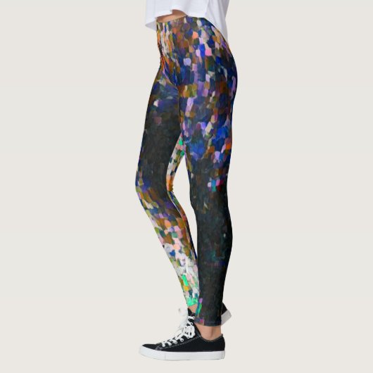 Dark Graffiti Paint Love Leggings (Links)
