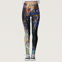 Dark Graffiti Paint Love Leggings
