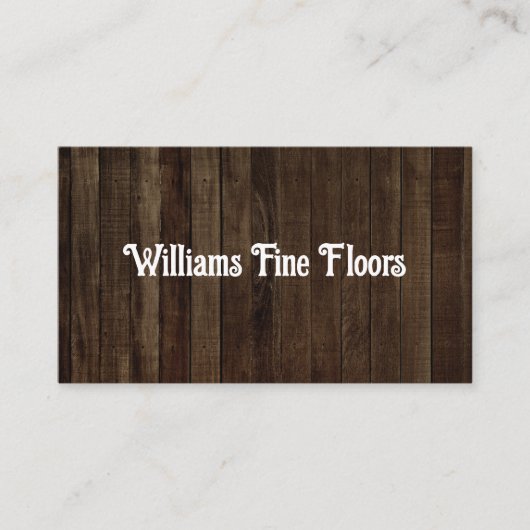 DARK GRAIN BUSINESS CARD VISITEKAARTJE (Voorkant)