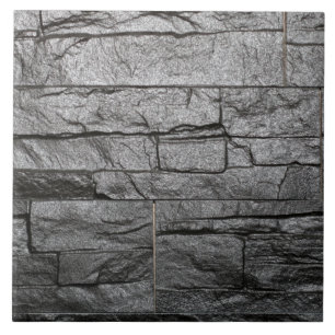 Dark Gray Faux Marble Granite Stone Brick  Tegeltje
