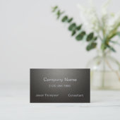 Dark Gray Flannel Weave Visitekaartje (Staand voorkant)