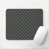 Dark Gray Funky Circles Mousepad Muismat (Met muis)