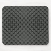 Dark Gray Funky Circles Mousepad Muismat (Voorkant)