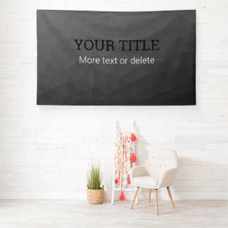 Dark gray geometric mesh Triangle custom text Spandoek