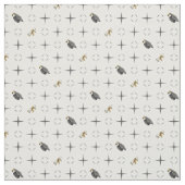 Dark Gray Graduation Caps and Diploma Pattern Stof (Swatch)