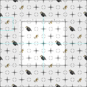 Dark Gray Graduation Caps and Diploma Pattern Stof (Delen)