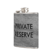 Dark Gray Granite Flask van de particuliere reserv Heupfles (Links)