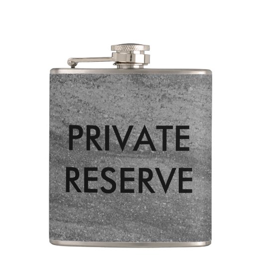 Dark Gray Granite Flask van de particuliere reserv Heupfles (Voorkant)