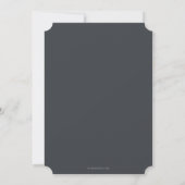 Dark Gray Monogram Laurel WreatAfstuderen Kaart (Achterkant)