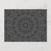 Dark Gray Oerwoud Mandala Briefkaart (Voorkant)