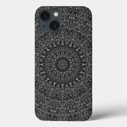 Dark Gray Oerwoud Mandala Case-Mate iPhone Case (Achterkant)