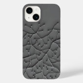 Dark Gray Organic iPhone Case Modern Texture (Achterkant)