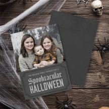 Dark Gray Spooktacular Halloween Foto