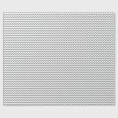 Dark Gray White Chevron Zig-Zag Pattern Cadeaupapier (Vlak)