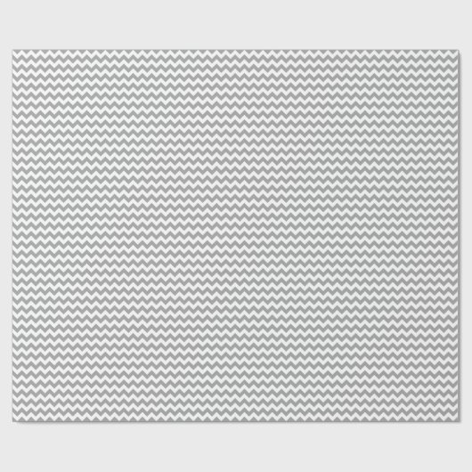 Dark Gray White Chevron Zig-Zag Pattern Cadeaupapier (Vlak)