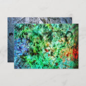 Dark green abstract invitation,Calm green abstract Kaart (Voorkant / Achterkant)