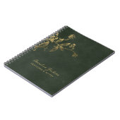 Dark green and gold elegant professional notitieboek (Linkerzijde)