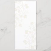 Dark green and gold Wedding  Menu (Achterkant)