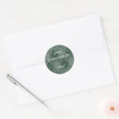 Dark Green Argyle Homemade Label (Envelop)