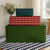Dark Green Argyle Wrapping Paper Cadeaupapier