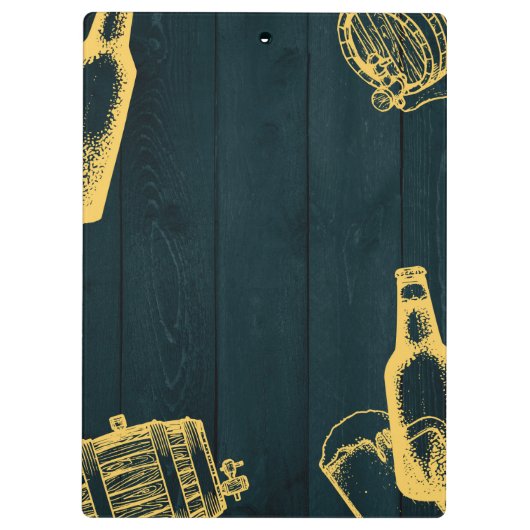 Dark Green Brewery Theme personaliseren Klembord (Achterkant)