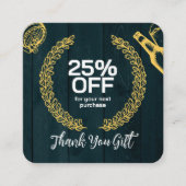 Dark Green Brewery Theme personaliseren Kortingskaartje (Voorkant)