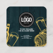 Dark Green Brewery Theme personaliseren Kortingskaartje (Achterkant)