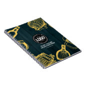 Dark Green Brewery Theme personaliseren Notitieboek (Rechterzijde)