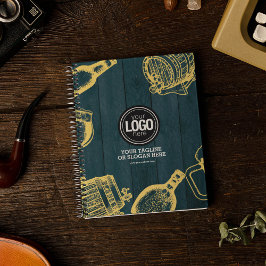 Dark Green Brewery Theme personaliseren Notitieboek