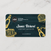 Dark Green Brewery Theme personaliseren Visitekaartje (Voorkant)