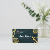 Dark Green Brewery Theme personaliseren Visitekaartje (Staand voorkant)