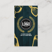 Dark Green Brewery Theme personaliseren Visitekaartje (Achterkant)