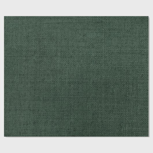 Dark Green Burlap Cadeaupapier (Vlak)