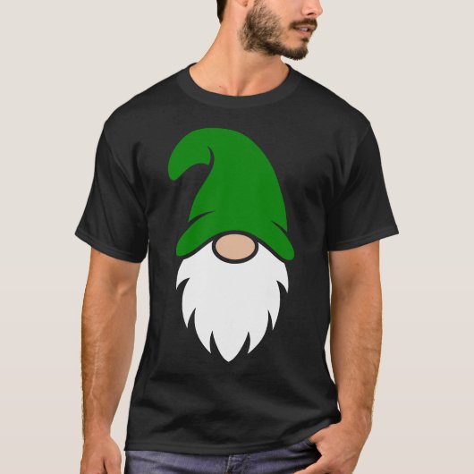 Dark Green Christmas Gnome T-shirt (Voorkant)