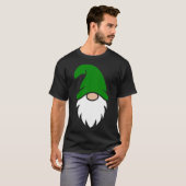 Dark Green Christmas Gnome T-shirt (Voorkant volledig)