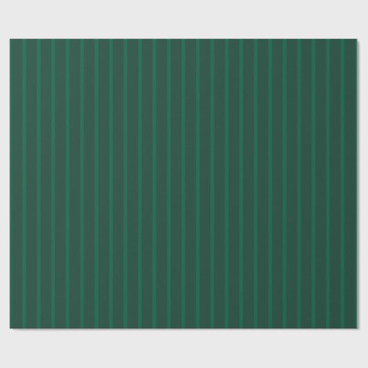 Dark Green Christmas - Stripe Nostalgia Cadeaupapier (Vlak)