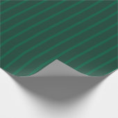 Dark Green Christmas - Stripe Nostalgia Cadeaupapier (Hoek)