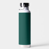 Dark Green | Custom Monogram Script Name Stylish Waterfles (Rechts)