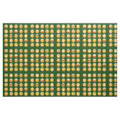 dark green emoji fabric stof (Fat Quarter)